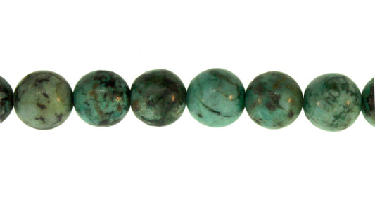 15.5 inch - 16 inch 4mm African Turquoise Jasper Natural Plain Round Beads