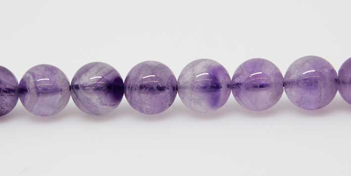 15.5 inch - 16 inch 10mm Amethyst Natural Plain Round Beads