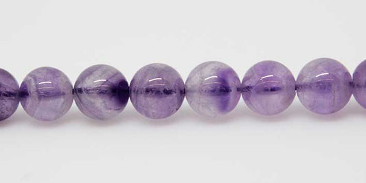 15.5 inch - 16 inch 4mm Amethyst Natural Plain Round Beads