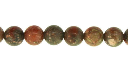 15.5 inch - 16 inch 6mm Autumn Jasper Natural Plain Round Beads