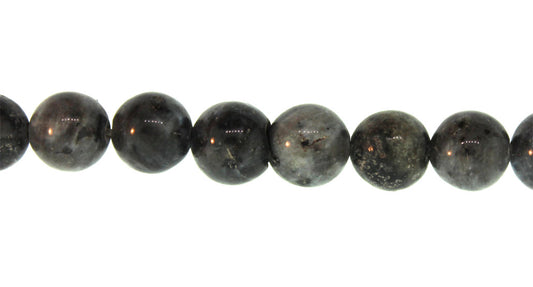 15.5 inch - 16 inch 6mm Black Labradorite Plain Round Beads