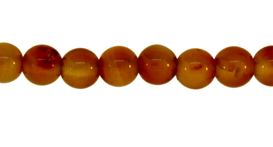 15.5 inch - 16 inch 4mm Carnelian Agate Natural Plain Round Beads