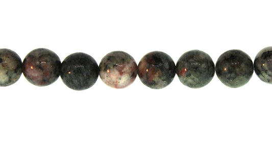 15.5 inch - 16 inch 4mm Chinese Ruby & Zoisite Natural Plain Round Beads