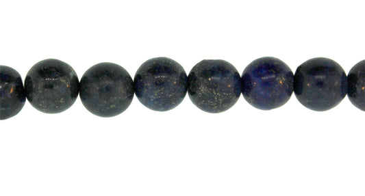 15.5 inch - 16 inch 4mm Dyed Lapis Plain Round Beads