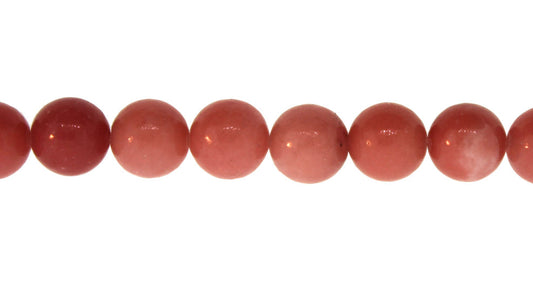 15.5 inch - 16 inch 8mm Dyed Serpentine-Pink Plain Round Beads