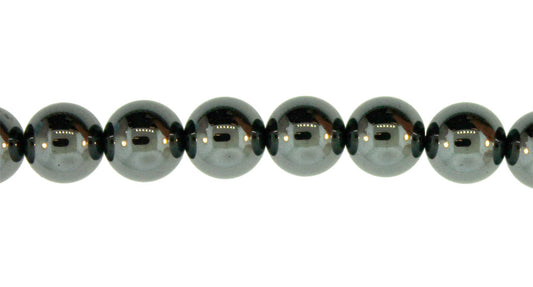 15.5 inch - 16 inch 4mm Hematite Plain Round Beads