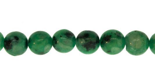 15.5 inch - 16 inch 8mm Kiwi-Green Dyed Plain Round Beads
