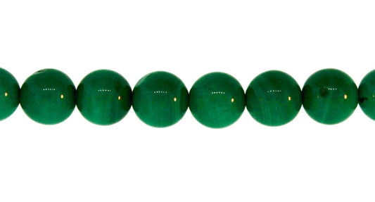 15.5 inch - 16 inch 10mm Malachite Natural Plain Round Beads