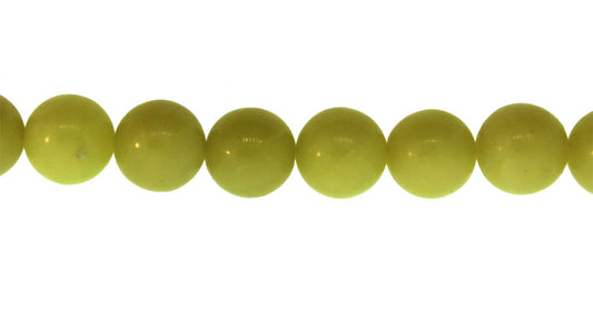 15.5 inch - 16 inch 6mm Olive Serpertine Natural Plain Round Beads