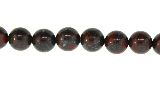 15.5 inch - 16 inch 6mm Poppy Jasper Natural Plain Round Beads