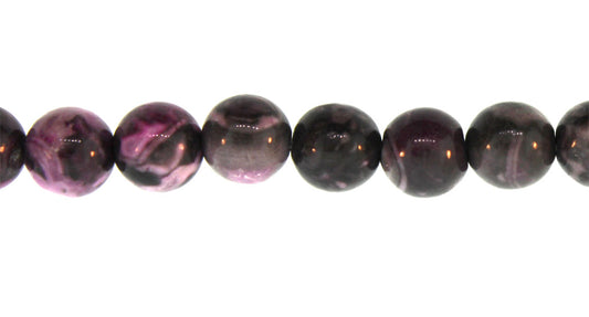 15.5 inch - 16 inch 4mm Purple Crazy Lace Agate Dyed Plain Round Beads
