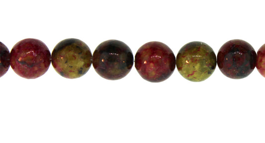 15.5 inch - 16 inch 4mm Red Turtle Jasper Dyed Plain Round Beads