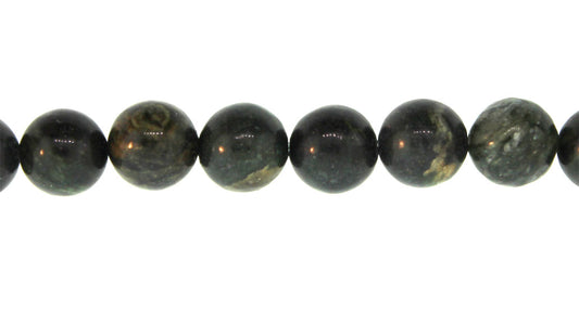 15.5 inch - 16 inch 6mm Taiwan Serpentine Natural Plain Round Beads