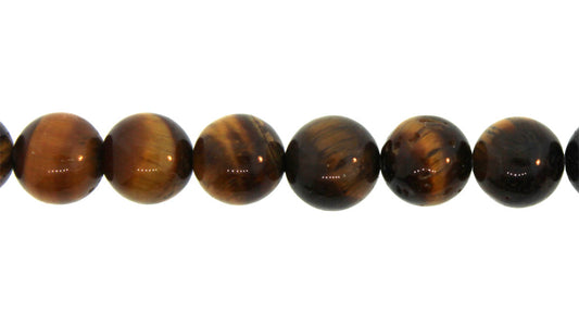 15.5 inch - 16 inch 4mm Tiger Eye Plain Round Beads