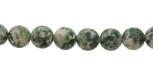 15.5 inch - 16 inch 6mm Tree Agate Natural Plain Round Beads