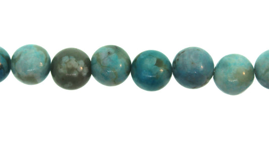 15.5 inch - 16 inch 8mm Turquoise Jasper Dyed Plain Round Beads