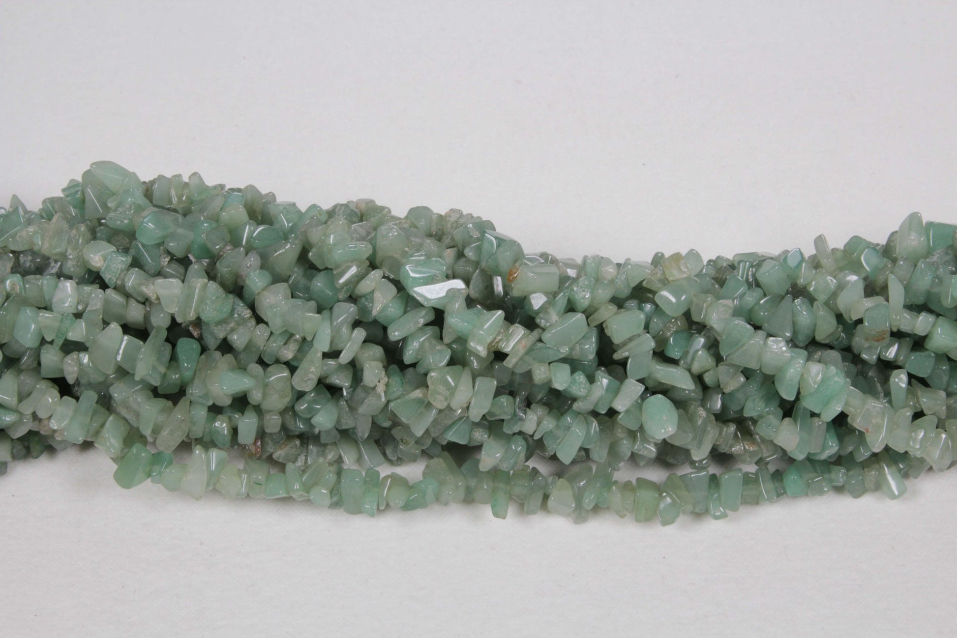 36 inch Aventurine Plain Chip Beads