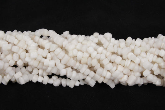 36 inch Snow Quartz Plain Chip Beads