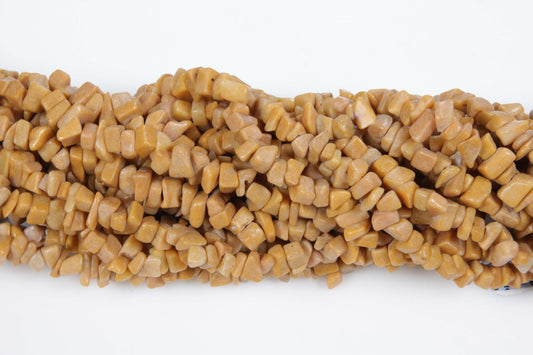 36 inch Chinese Picture Jasper Plain Chip Beads