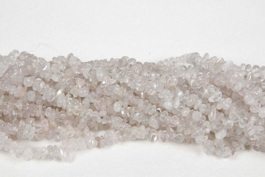 36 inch Quartz Crystal Plain Chip Beads