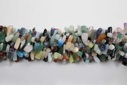 36 inch Multicolor Hawaii Large Plain Chip Beads