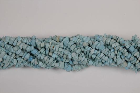 36 inch Small Megnesite Plain Chip Beads