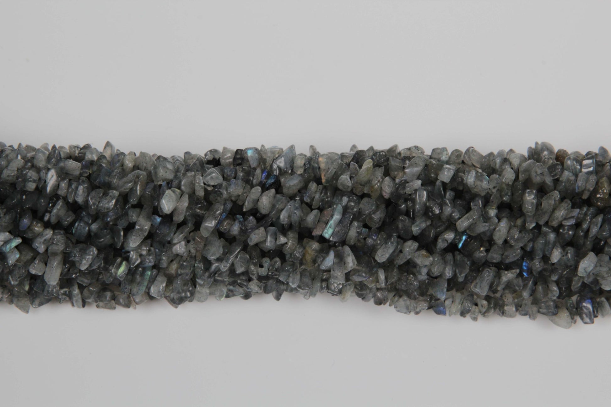 36 inch Labradorite Plain Chip Beads