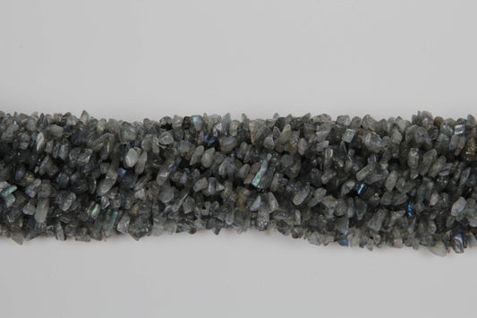 36 inch Labradorite Plain Chip Beads