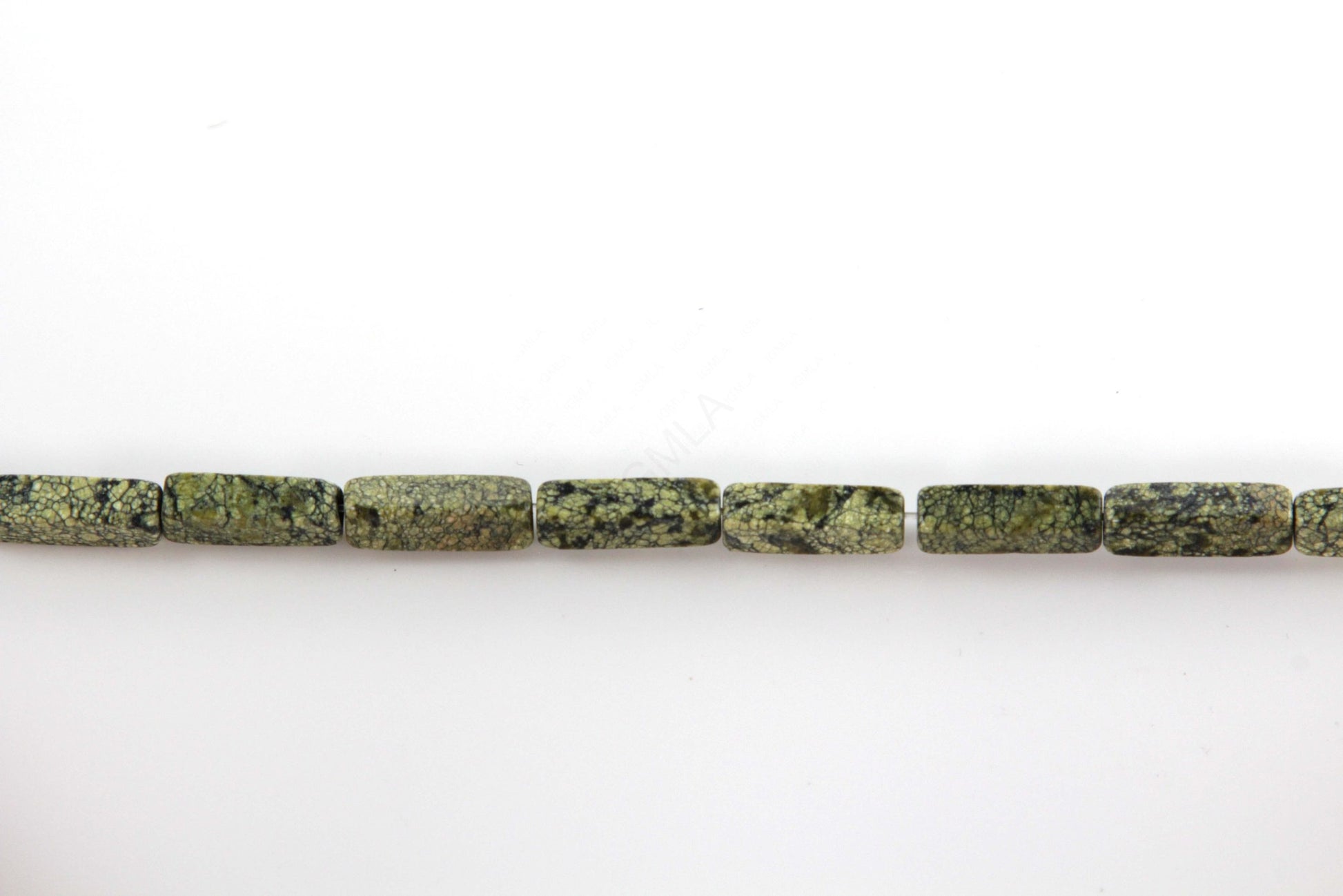16 inch 4X13mm Russian Serpentine Plain Square Tube Beads