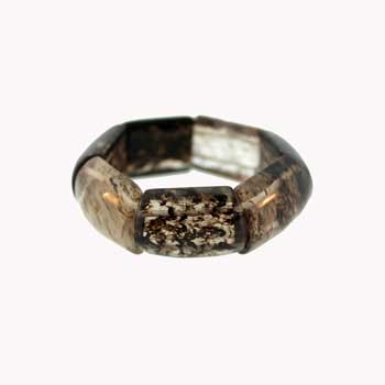 Blackberry Quartz Glass Rectangle Bracelets