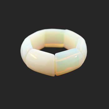 Opalite Glass Rectangle Bracelets