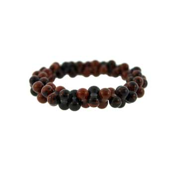 Mahogany Obsidian Peanut Bracelets