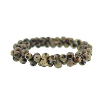 Dalmatian Jasper Peanut Bracelets