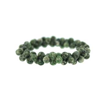 Green Spot Agate Peanut Bracelets