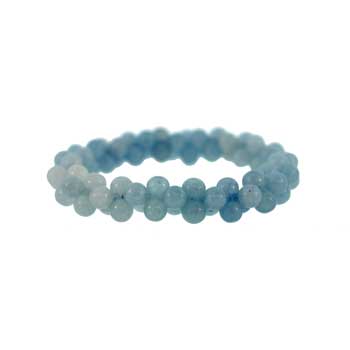 Dyed Blue Amazonite Jasper Peanut Bracelets