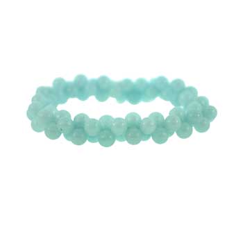 Dyed Blue Amazonite Jasper Peanut Bracelets