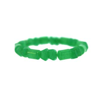 8mm Dyed Green Aventurine Freeform And Capsule Bracelets