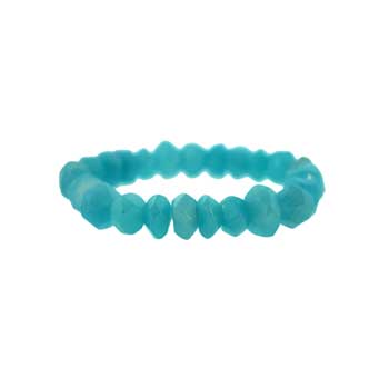 10mm Dyed Blue Amazonite Jasper Tumbled Bracelets