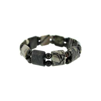 Black Picasso Jasper Tanker Bracelets