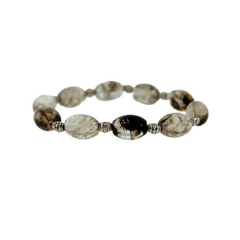 10 X 14mm Blackberry Quartz Glass Melon Bracelets