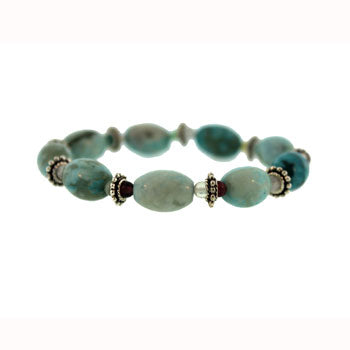 10X14mm Turquoise Jasper Dyed Melon Bracelets
