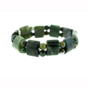 Moss Agate Tanker Bracelets