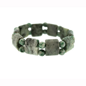 Light Green Spot Agate Tanker Bracelets