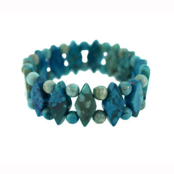 Dyed Blue Howlite Princess Bracelets