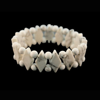 White Howlite Princess Bracelets