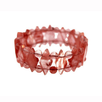 Cherry Quartz Glass Princess Bracelets