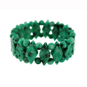 Green Quartz Glass Princess Bracelets