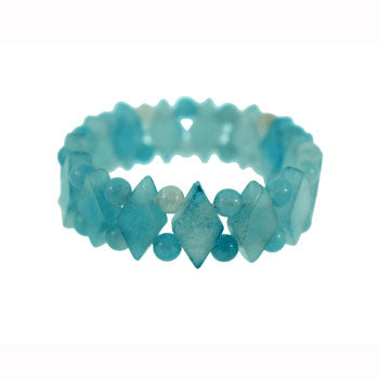 Dyed Blue Amazonite Jasper Princess Bracelets