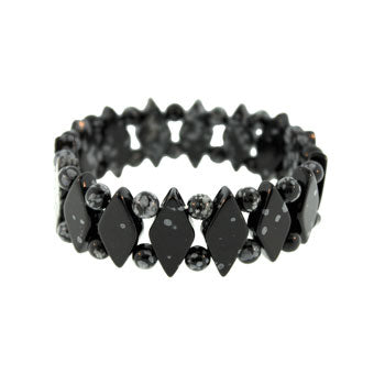 Snowflake Obsidian Princess Bracelets