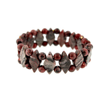 Frosted Black Stone Princess Bracelets